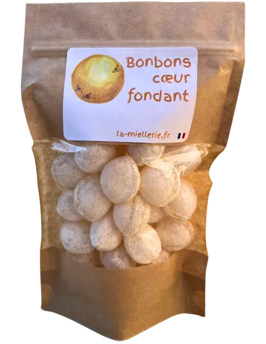 Bonbon cœur de miel coulant