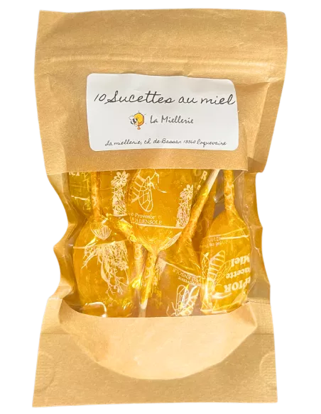 Sachet de sucettes au miel - La Miellerie